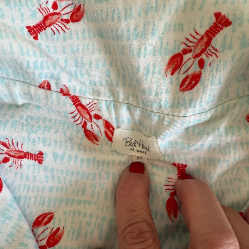 Lobster print pajamas